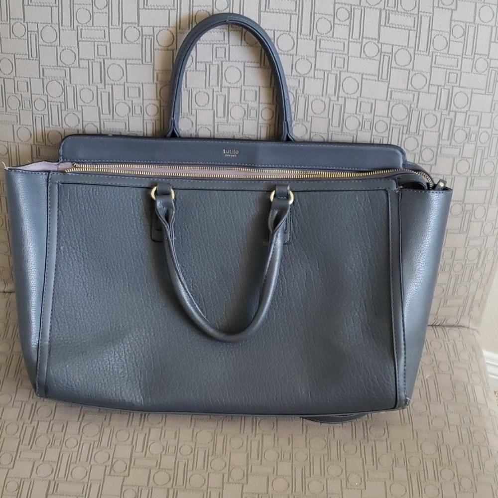 Grey Tutilo women's briefcase laptop bag